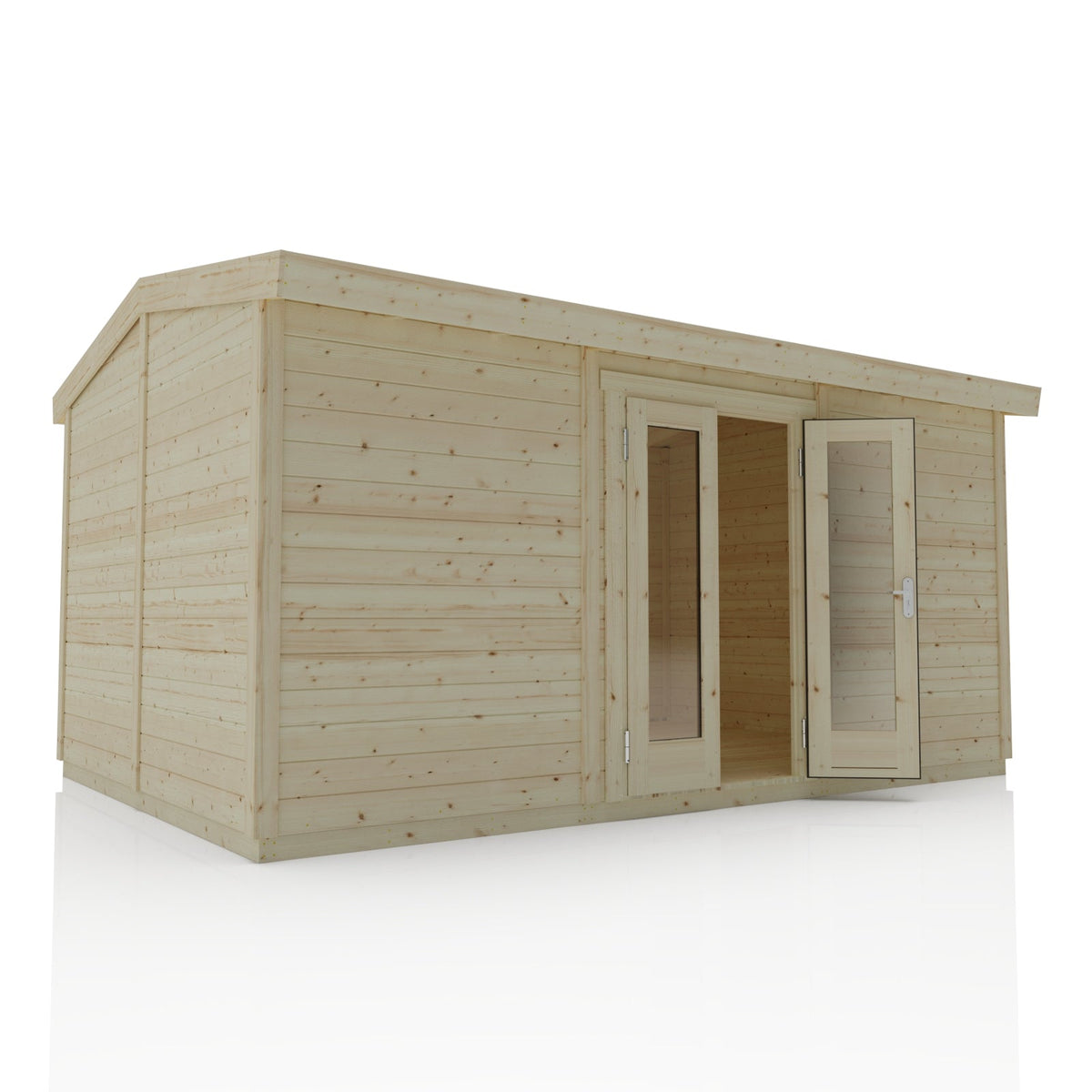 Cabin with Full Glass double door only
