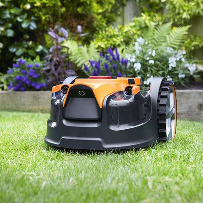 LawnMaster OcuMow® 16 Drop and Mow Robot Lawnmower with MX 24V 4.0Ah lithium battery and fast charger. No Boundary Wire