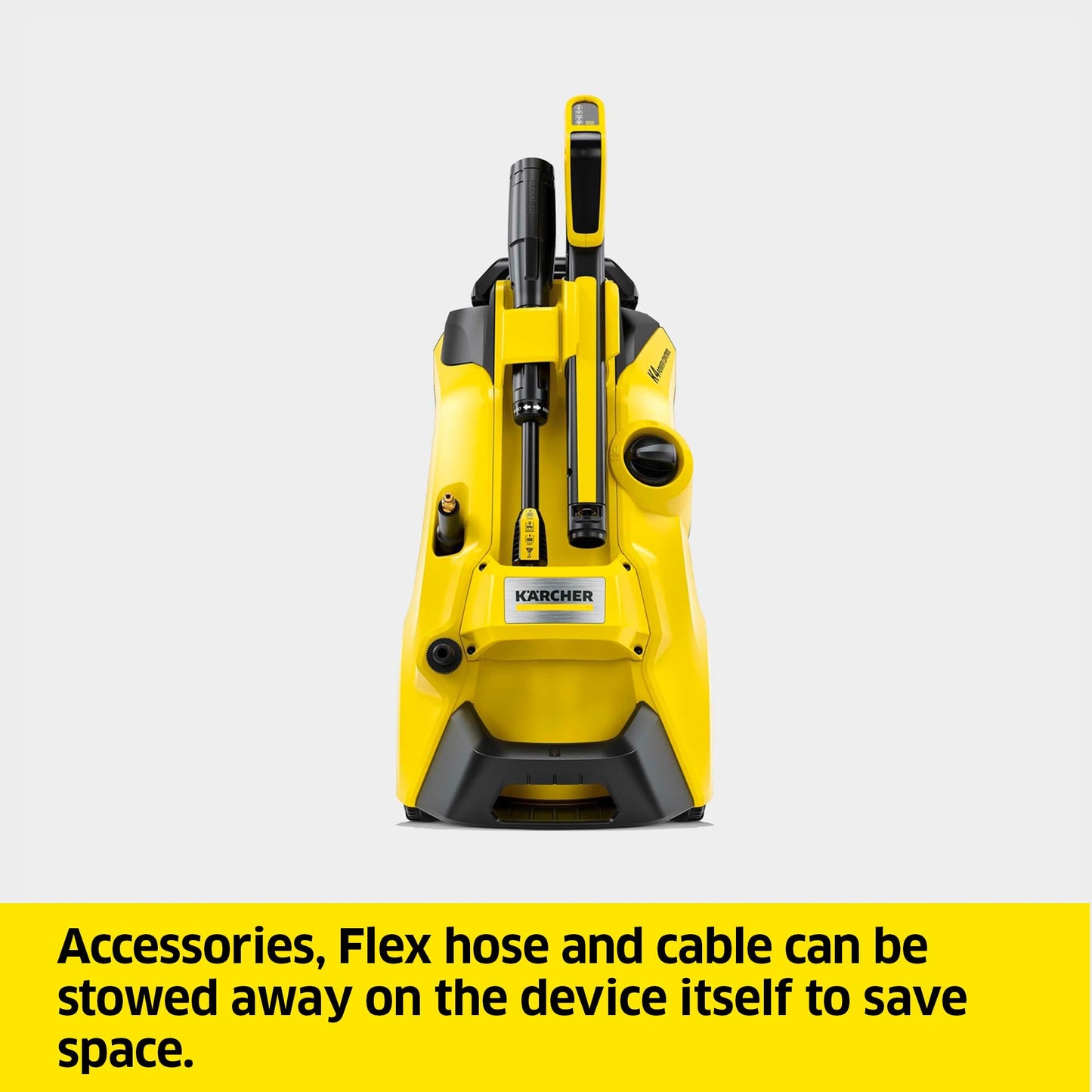 Kärcher K 4 Power Control Flex Pressure Washer, max. 130 bar,Flow Rate:420 l/h,Area Coverage: 30 m²/h,Water Filter,Weight: 11.5 kg