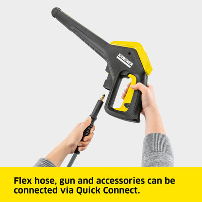 Kärcher K 4 Power Control Flex Pressure Washer, max. 130 bar,Flow Rate:420 l/h,Area Coverage: 30 m²/h,Water Filter,Weight: 11.5 kg