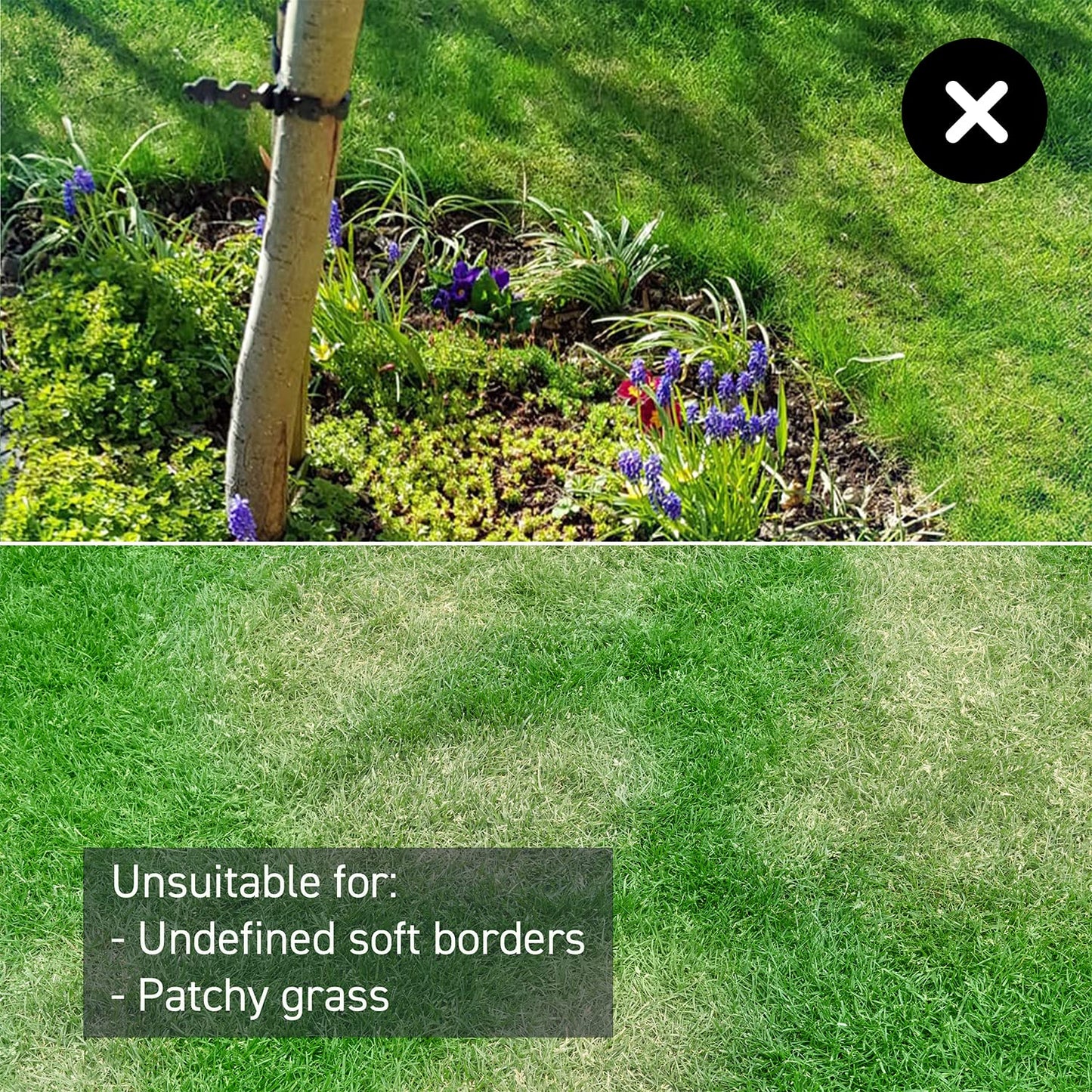LawnMaster OcuMow® 16 Drop and Mow Robot Lawnmower with MX 24V 4.0Ah lithium battery and fast charger. No Boundary Wire