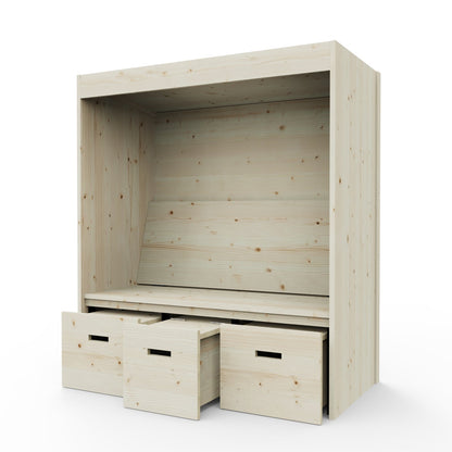 Bolzano Modern Garden Seating Arbour with Storage