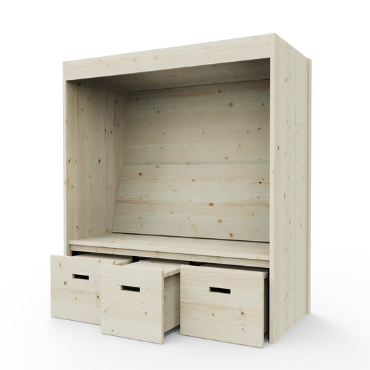 Bolzano Modern Garden Seating Arbour with Storage