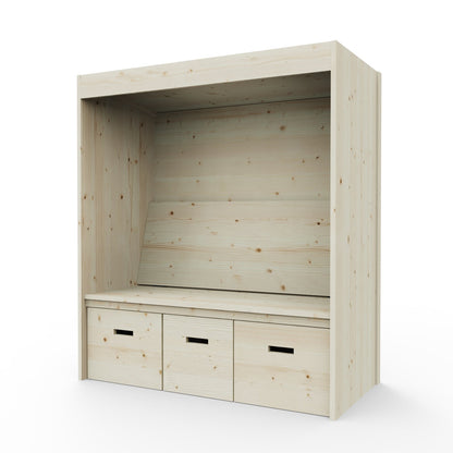Bolzano Modern Garden Seating Arbour with Storage